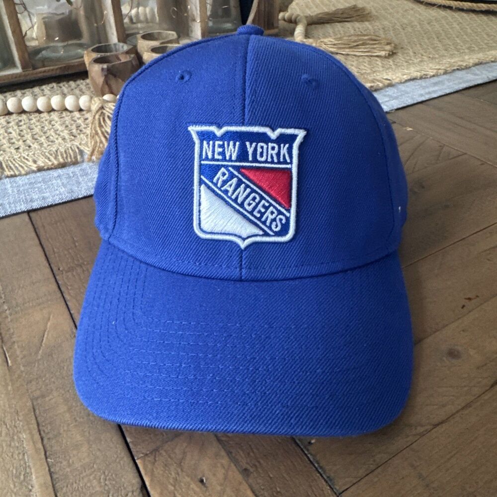 New York Rangers NHL Relaxed Fit Adjustable Royal Blue Red Baseball Cap 47